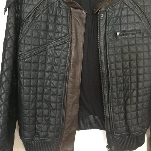 L.A.M.B. leather bomber jacket -black - Picture 13 of 14